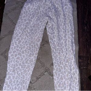 Cheetah print sweatpants